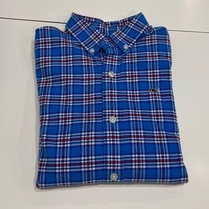 Boys long-sleeve plaid Vineyard Vines Whale Shirt Sz S (8-10)
